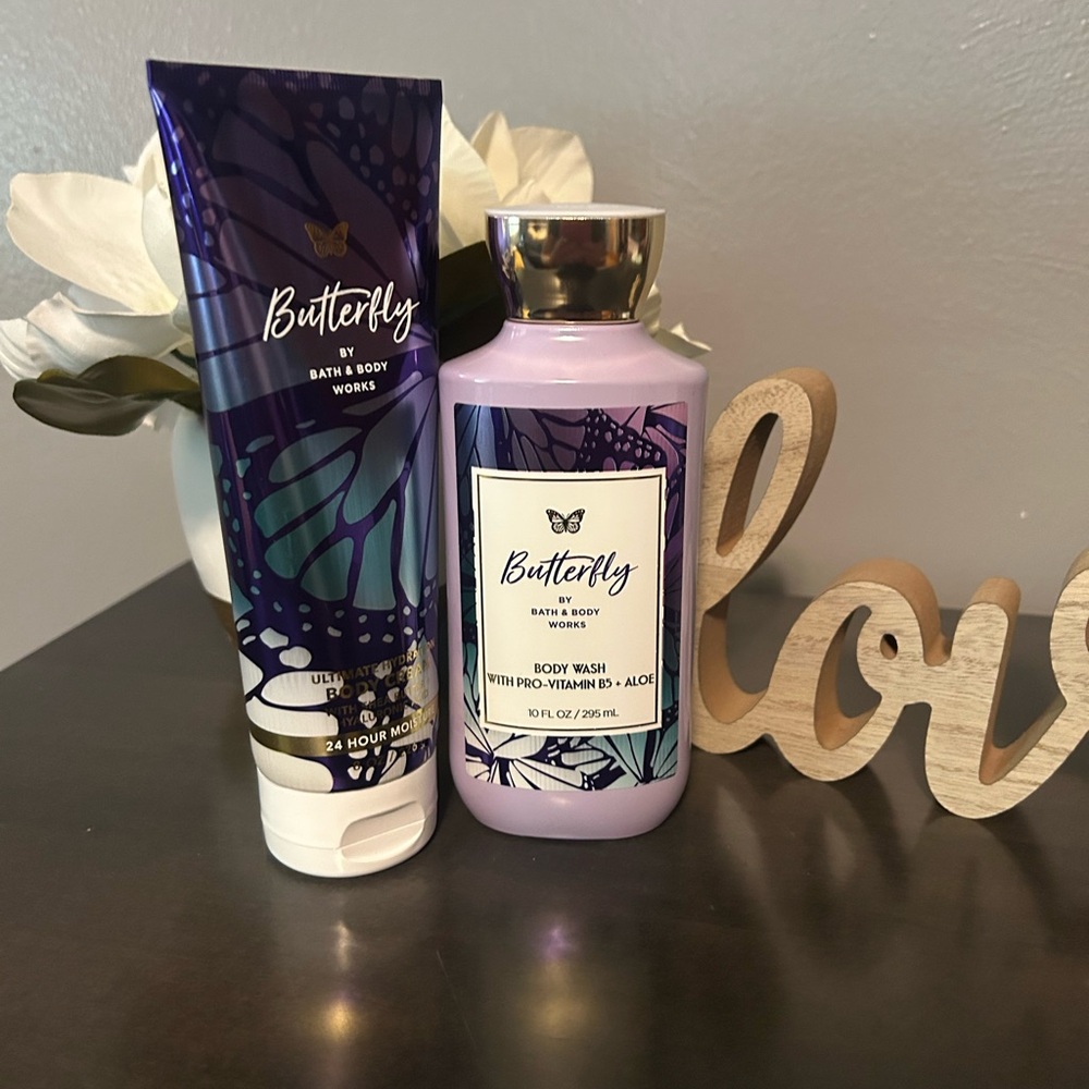 New-Butterfly Bath & Body Works Set